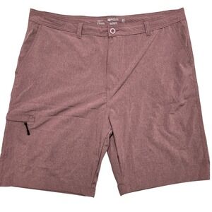 Amphibian Shorts Mens‎ 40 Hybrid Board Shorts Heathered Mauve Pink Quick Dry 9in